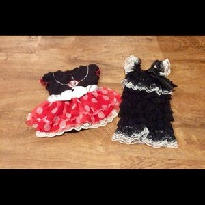 Outfits: Minnie Mouse, black ruffled